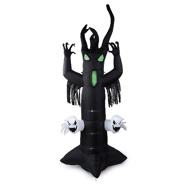 Inflável Árvore Sombria Com Luz 2,80 Metros - Decoração de Halloween - 1 Un