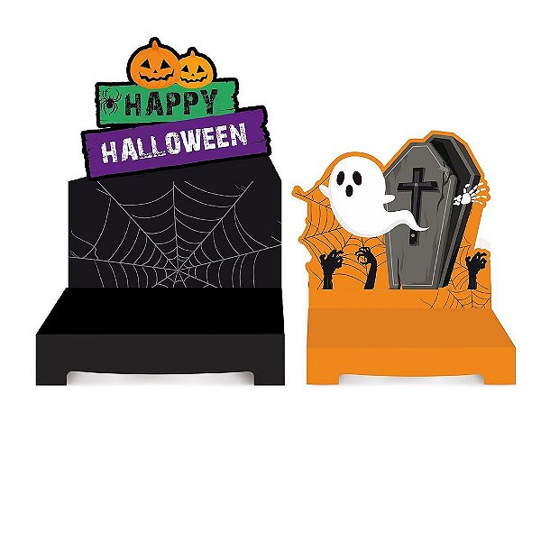 Kit Suporte Para Doces Scary Night Colorido - 2 Un