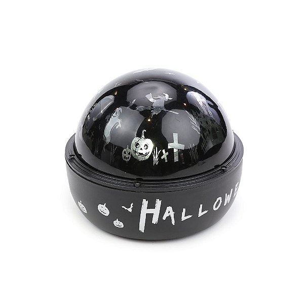 Luminária Happy Halloween Preto para Decoração - 1 Un