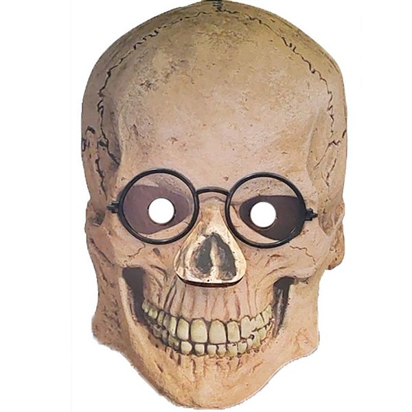 Óculos Máscara Halloween Caveira - 1 Un