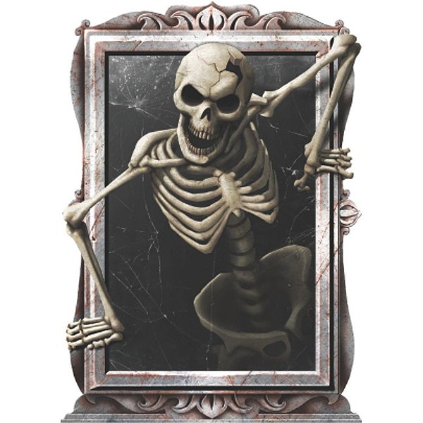 Painel Caveira 3D - 1 Un