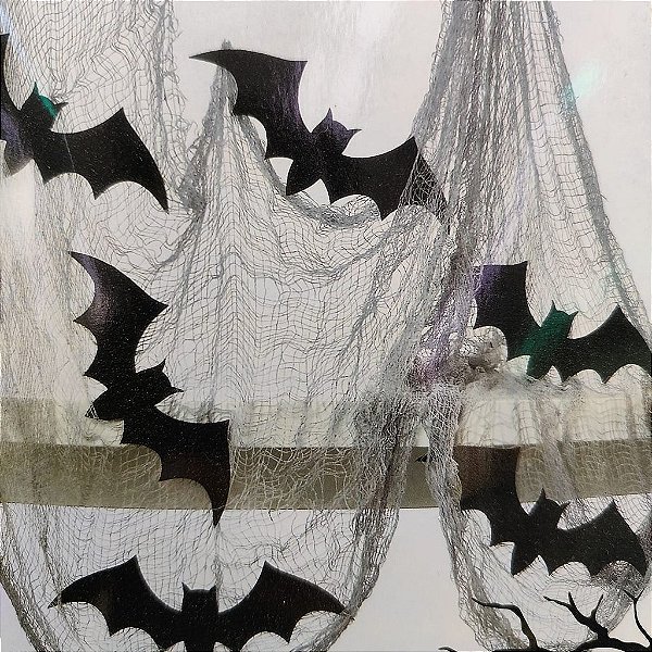 House of Halloween Rede de Morcego 450x60cm - 1 Un