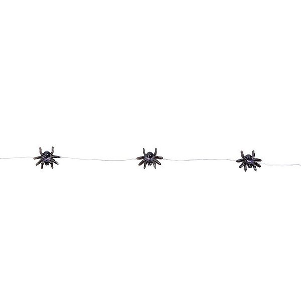 Varalzinho Aranha Preto para Decoração de Halloween - 1 Un