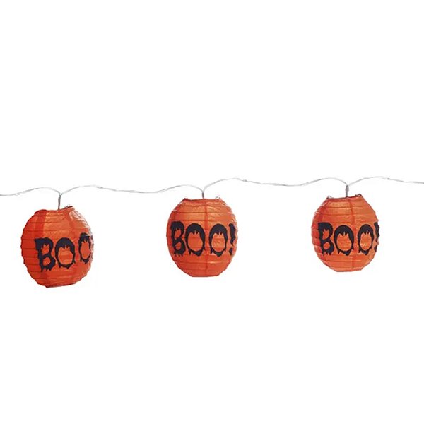 Varalzinho de Globos Luminosos Boo 2,00 Metros - 1 Un