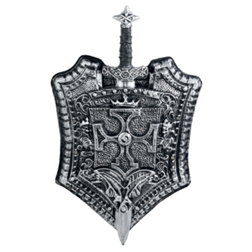 Acessórios Para Fantasia - Espada com Escudo - 1 Un
