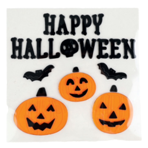 Adesivo Gel Happy Halloween 19x19cm - 1 Un