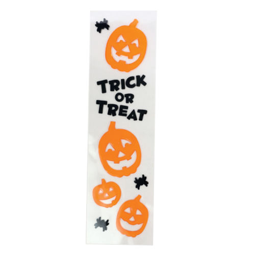 Adesivo Gel Trick or Treat Abóboras 14x50cm - 1 Un