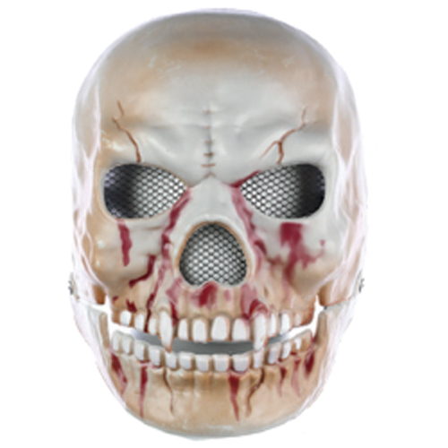 Máscara Caveira Vampiro com Mandíbula Articulada Halloween - 1 Un