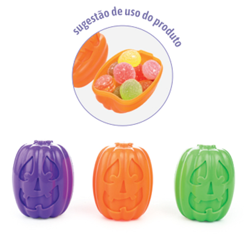 Porta Doces Abóboras Coloridas Para Lembrancinha 8cm - 3 Un