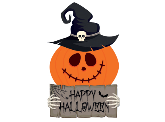 Silhueta de Chão Abóbora Happy Halloween 57x86cm - 1 Un