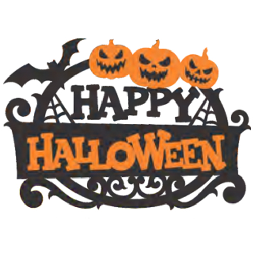 Painel Halloween "Happy Halloween" Mod 1 - 1 Un