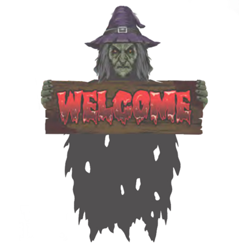 Enfeite Para Pendurar TNT Halloween Horripilante Bruxa - 1 Un