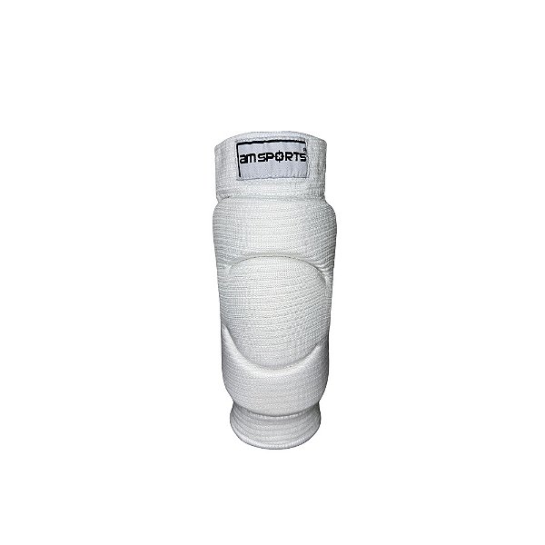 Joelheira Infantil Para Goleiro AM Sports - Branco