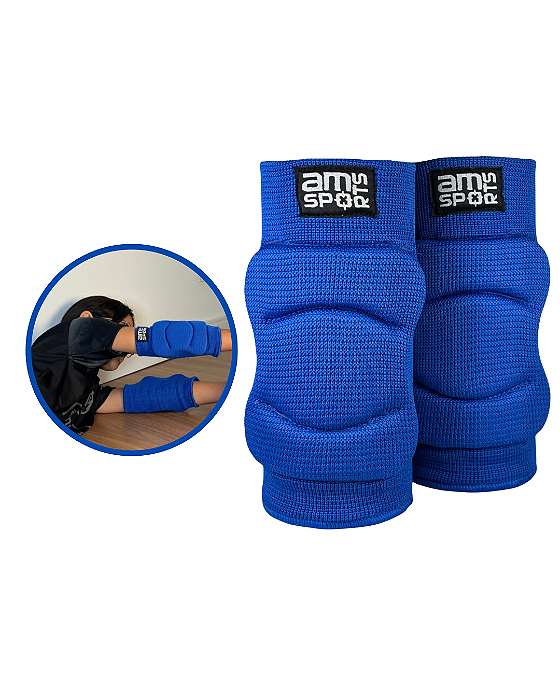 Cotoveleira Infantil Para Goleiro AM Sports - Azul Royal