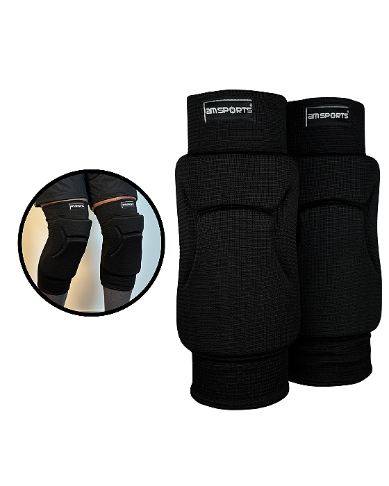 JOELHEIRA DUPLA TITANIUM AM SPORTS EVA 12MM - PRETO