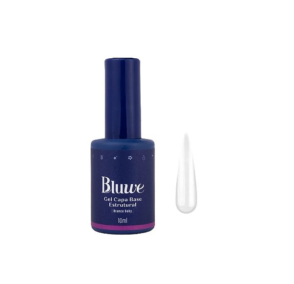 Gel Capa Base Estrutural Branco Baby - Bluwe 10ml