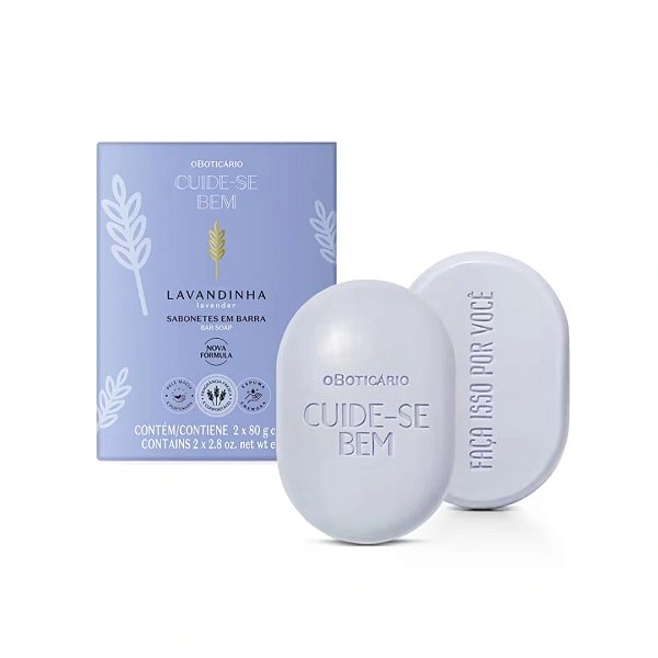 Kit Sabonetes em Barra Cuide-se Bem Lavandinha 2x80g