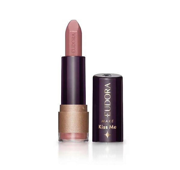 Batom Matte Nude Estilo Eudora Make Kiss Me 3,7g