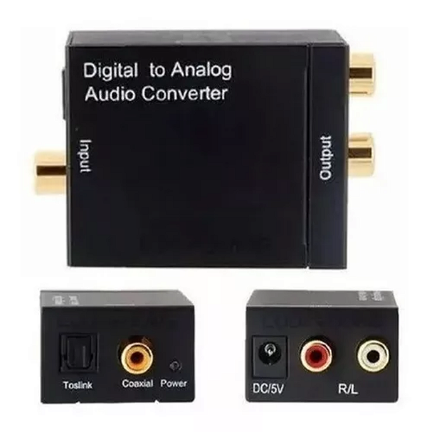 Conversor Optico Digital P/ Saída Rca + Cabo Optico  FY-446