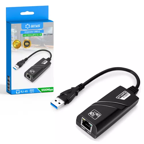 Adaptador Usb Rj45 1000mbps Pc LT-1168