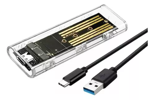 Case Ssd Fy-879 Tranparente m2 sata usb-c