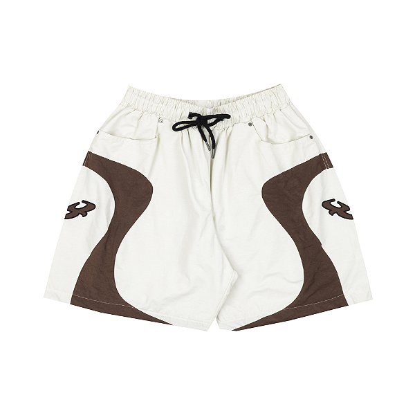 Short Barra Crew Circular B Garça Off White