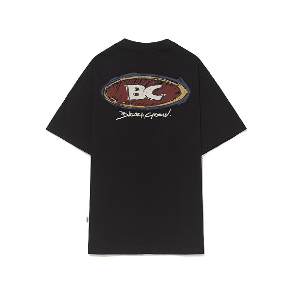 Camiseta Barra Crew Goods Logo Handmade Preto