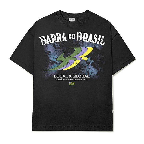 Camiseta Barra Crew Souvenir Preto