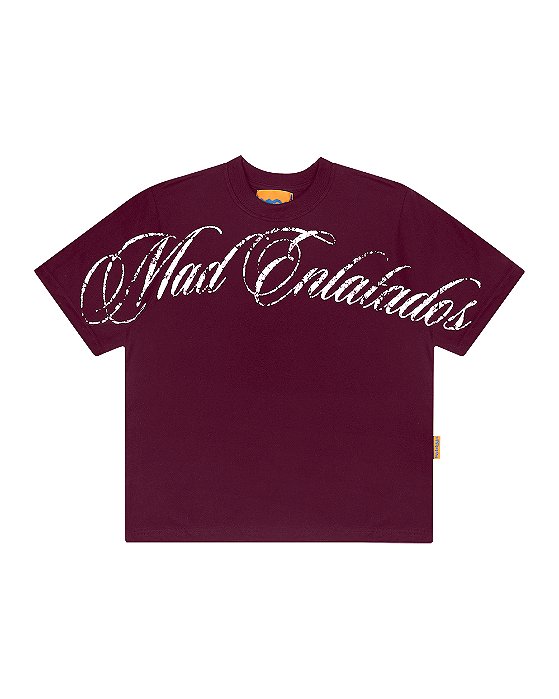 Camiseta Mad Enlatados Cursiva Roxo