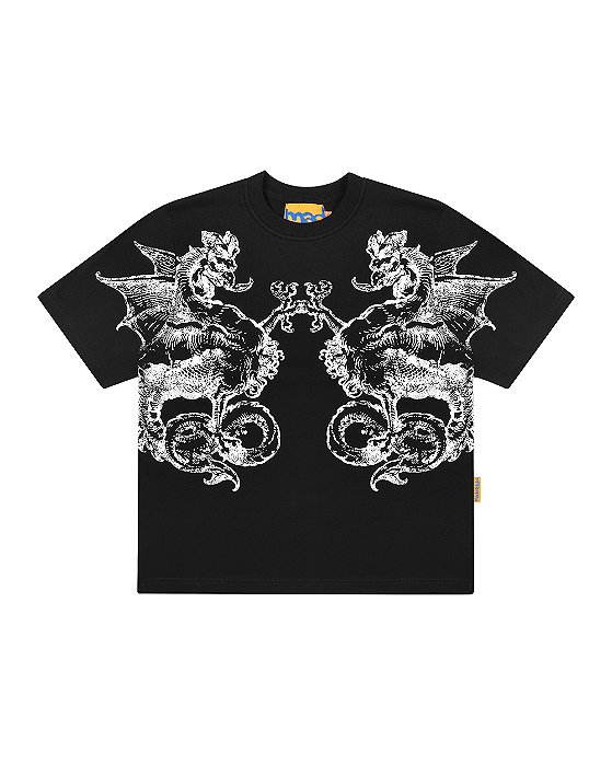 Camiseta Mad Enlatados Pente Extendido Preto