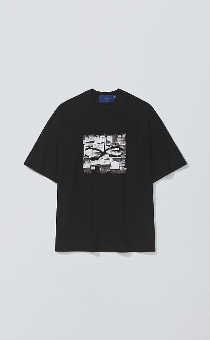 Camiseta Quadro Creations Notes Boxy Preto