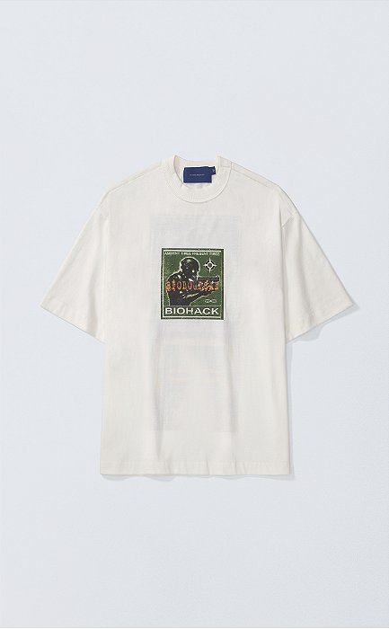 Camiseta Quadro Creations Biohack Boxy Off White
