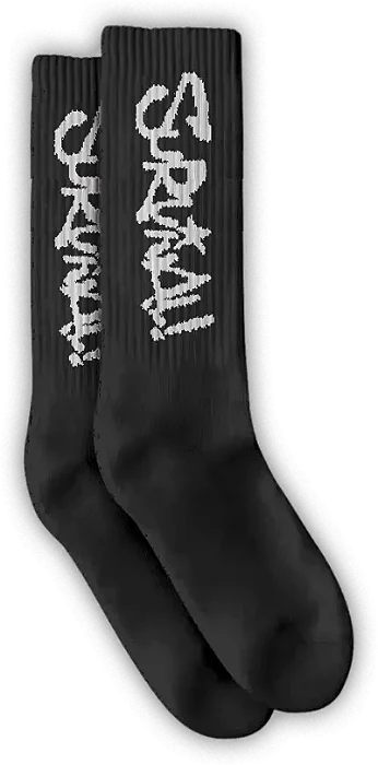 Meia Survival Spray Preto