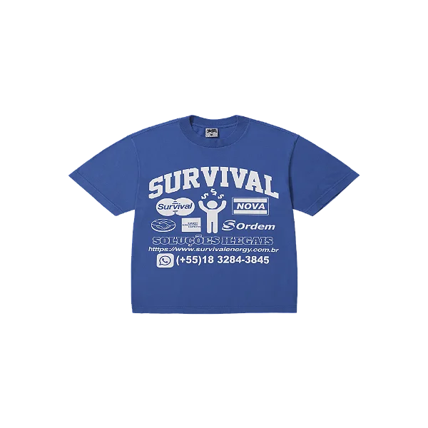 Camiseta Survival Soluções Azul