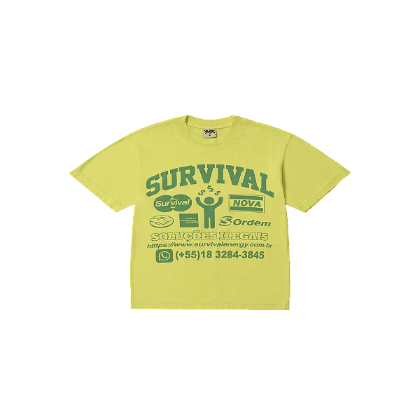 Camiseta Survival Soluções Amarelo