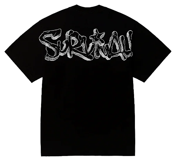 Camiseta Survival Spray Rascunho Preto