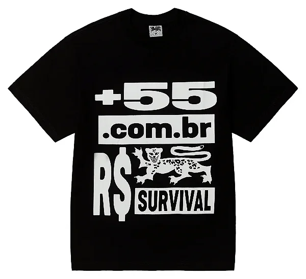 Camiseta Survival +55 Preta
