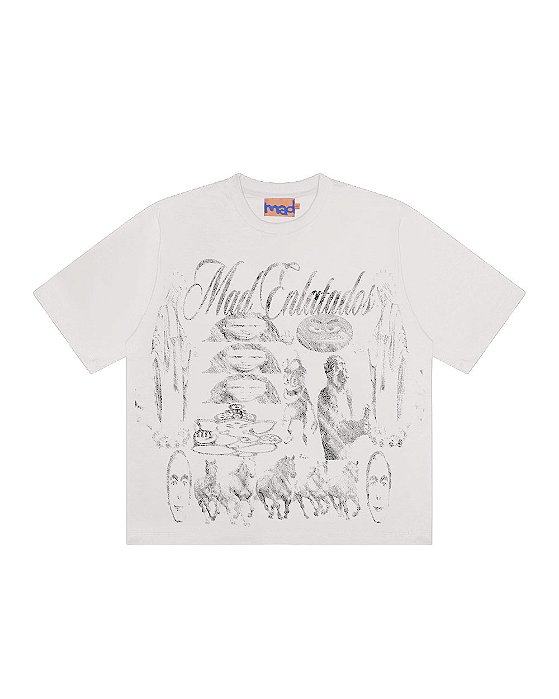 Camiseta Mad Enlatados Vamos Desenhar Off White
