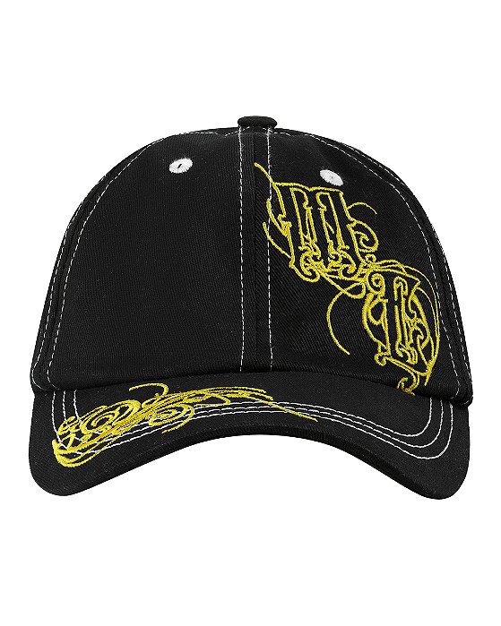 Boné Mad Enlatados Baseball Arabesco Preto/Amarelo