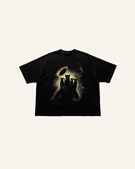 Camiseta Egho Alcateia Boxy Black