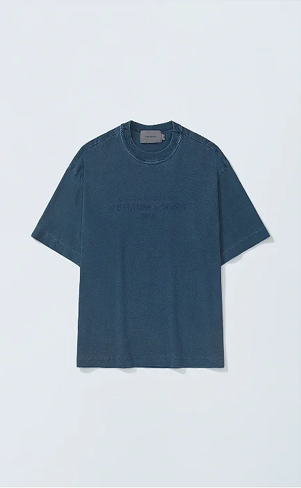 Camiseta Quadro Creations Future Boxy Stoned Azul