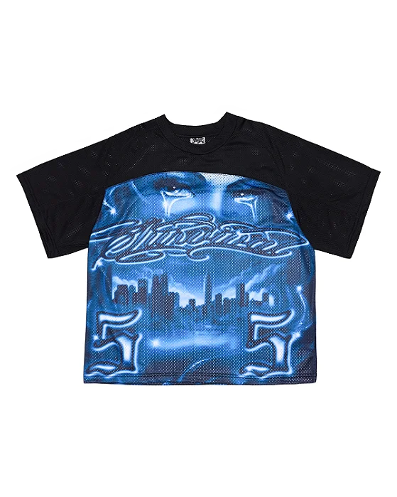 Camiseta Survival Jersey Furada Universo Preto