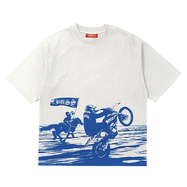 Camiseta Bussfly Deixa O Cavalo Correr Off White