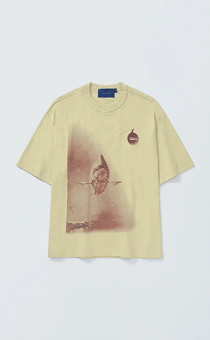 Camiseta Quadro Creations Monkeys Boxy Light Green