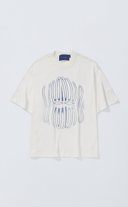 Camiseta Quadro Creations Circuit Boxy Off White