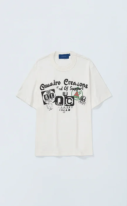 Camiseta Quadro Creations Icons Regular Off White