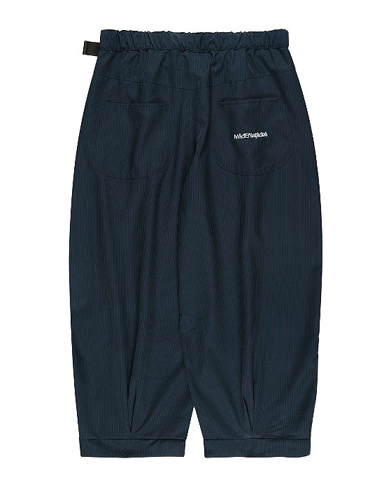 Calça Mad Enlatados Balão Risca de Giz Preto