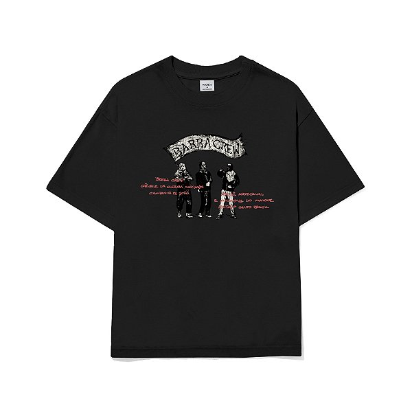 Camiseta Barra Crew Mascarados Preto