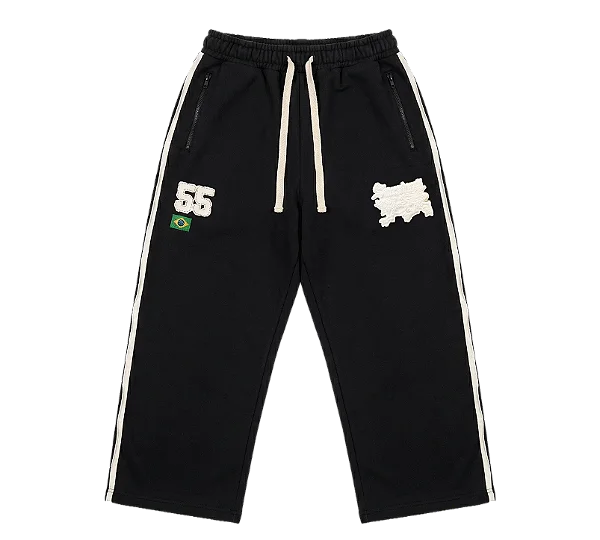 Calça Moletom Survival Guerra Preto