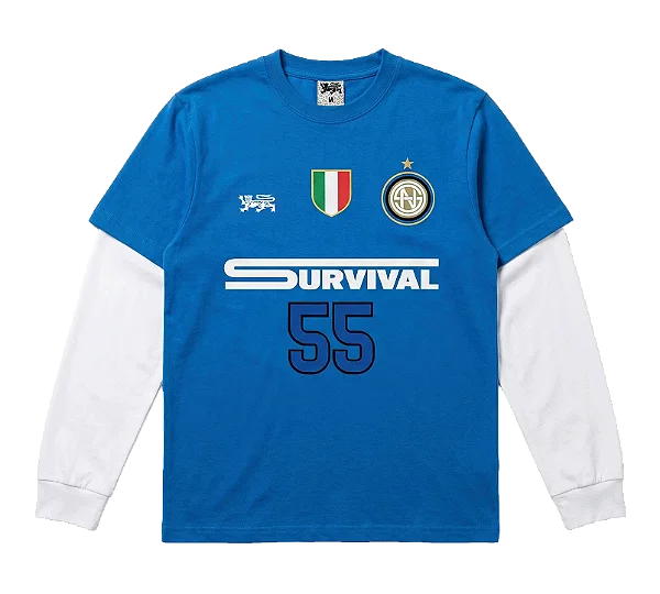 Manga Longa Dupla Survival Inter Azul